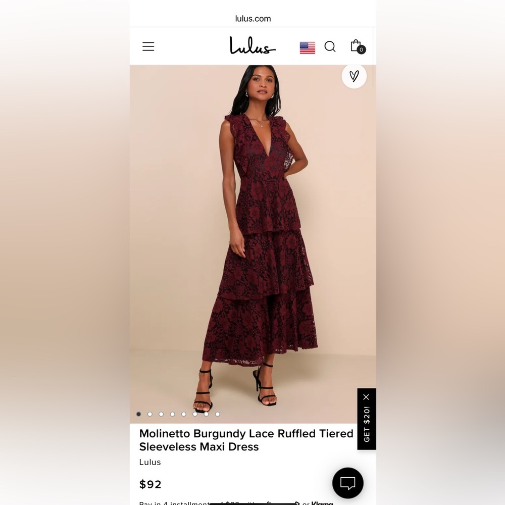 Lulus midi dress
